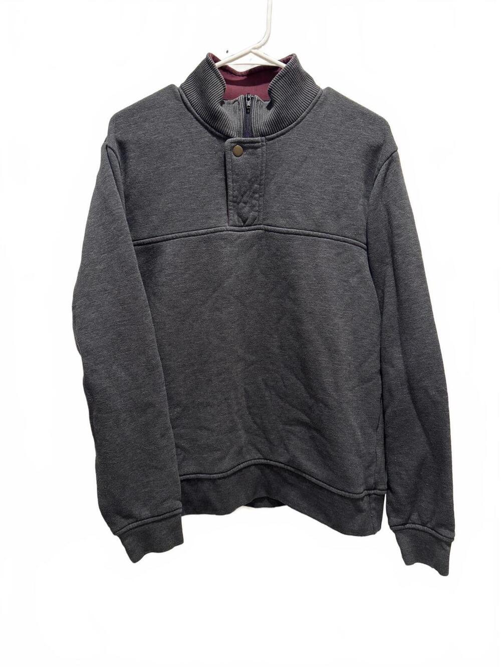 Orvis Men's Medium Gray Quarter-Zip Pullover Sweatshirt